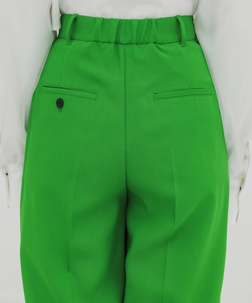 UNITED TOKYO（ユナイテッドトウキョウ）の「サイドプリーツデザインパンツ（その他パンツ・レディース・グリーン/ブラック・1/2）」の10枚目の写真