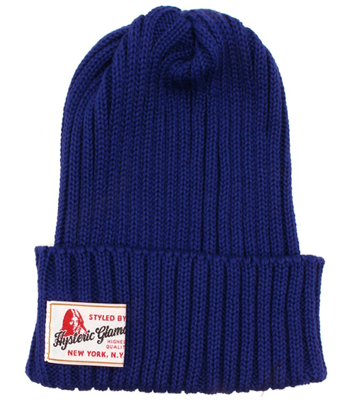 HYSTERIC GLAMOUR（ヒステリックグラマー）の「Warren Scott×HYSTERIC/コットンワッチキャップ（ニットキャップ/ビーニー・レディース・ホワイト/ピンク/レッド/ブルー/ブラック・FREE）」の3枚目の写真