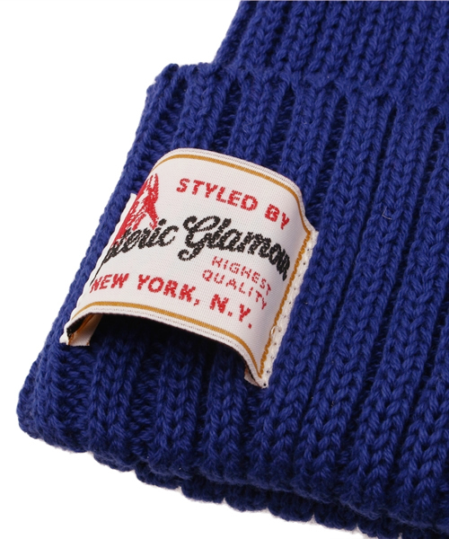 HYSTERIC GLAMOUR（ヒステリックグラマー）の「Warren Scott×HYSTERIC/コットンワッチキャップ（ニットキャップ/ビーニー・レディース・ホワイト/ピンク/レッド/ブルー/ブラック・FREE）」の7枚目の写真