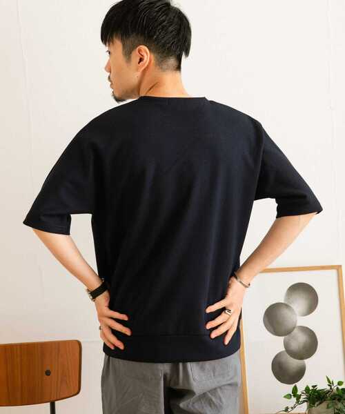 ITEMS URBANRESEARCH（アイテムズ アーバンリサーチ）の「ジャカードクルーネック半袖プルオーバー（Tシャツ/カットソー・メンズ・ベージュ/ネイビー/グレー/グリーン・MEDIUM/LARGE）」の10枚目の写真