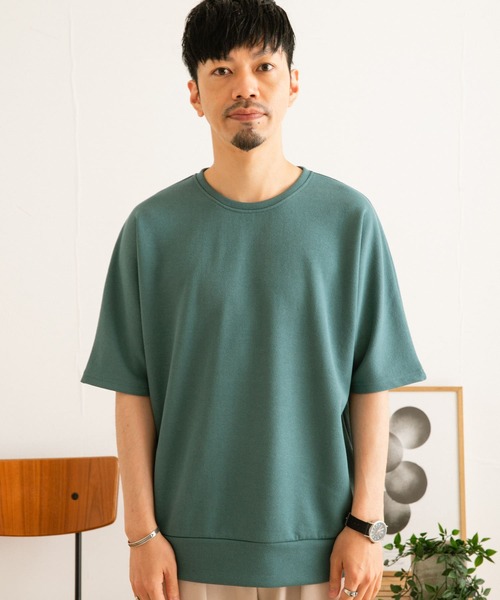 ITEMS URBANRESEARCH（アイテムズ アーバンリサーチ）の「ジャカードクルーネック半袖プルオーバー（Tシャツ/カットソー・メンズ・ベージュ/ネイビー/グレー/グリーン・MEDIUM/LARGE）」の11枚目の写真