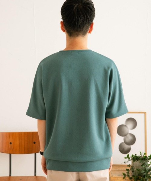 ITEMS URBANRESEARCH（アイテムズ アーバンリサーチ）の「ジャカードクルーネック半袖プルオーバー（Tシャツ/カットソー・メンズ・ベージュ/ネイビー/グレー/グリーン・MEDIUM/LARGE）」の22枚目の写真