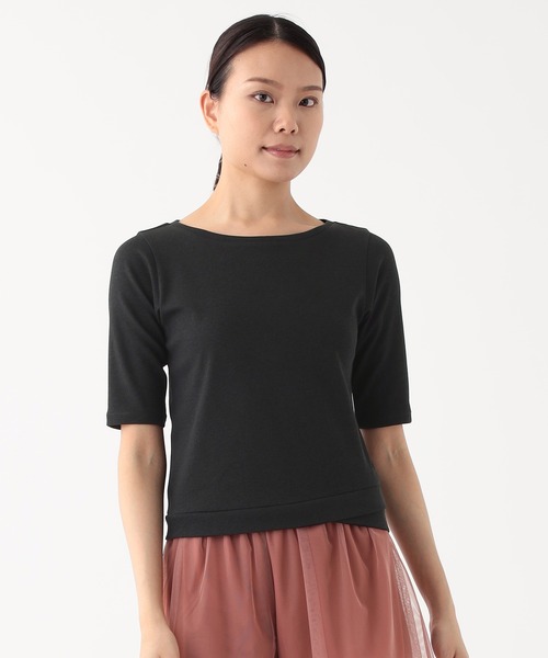 Chacott（チャコット）の「テレコショートTシャツ（Tシャツ/カットソー