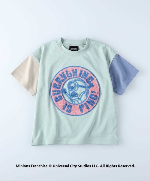 Right-on(ライトオン)の「クレイジーTシャツ「ミニオン」(Tシャツ/カットソー・キッズ・ライム/ブルー/ベージュ/オフホワイト・130/105/150/120/140)」の4枚目の写真