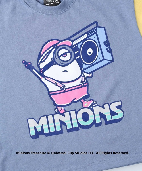Right-on(ライトオン)の「クレイジーTシャツ「ミニオン」(Tシャツ/カットソー・キッズ・ライム/ブルー/ベージュ/オフホワイト・130/105/150/120/140)」の10枚目の写真