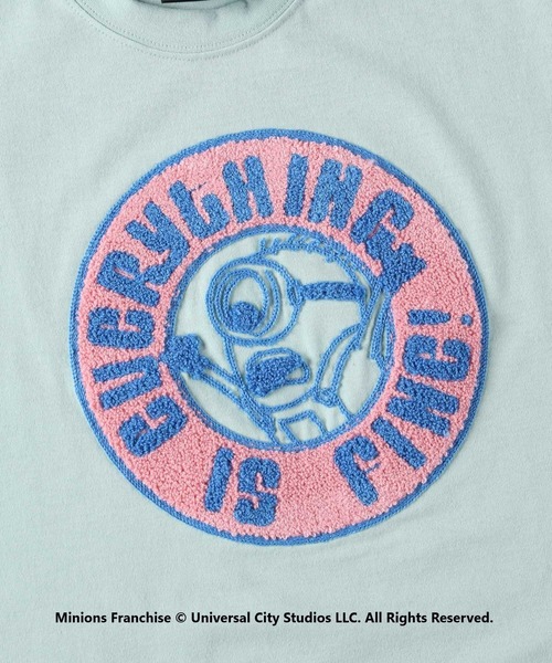 Right-on(ライトオン)の「クレイジーTシャツ「ミニオン」(Tシャツ/カットソー・キッズ・ライム/ブルー/ベージュ/オフホワイト・130/105/150/120/140)」の12枚目の写真