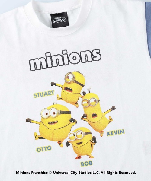 Right-on(ライトオン)の「クレイジーTシャツ「ミニオン」(Tシャツ/カットソー・キッズ・ライム/ブルー/ベージュ/オフホワイト・130/105/150/120/140)」の19枚目の写真