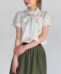 PICCIN | サッカードットボウタイブラウス(シャツ/ブラウス)