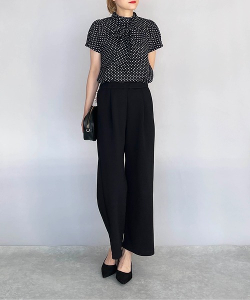 PICCIN（ピッチン）の「サッカードットボウタイブラウス（シャツ/ブラウス・レディース・ブラック/オフホワイト・M）」の21枚目の写真