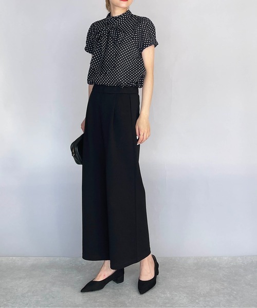 PICCIN（ピッチン）の「サッカードットボウタイブラウス（シャツ/ブラウス・レディース・ブラック/オフホワイト・M）」の22枚目の写真