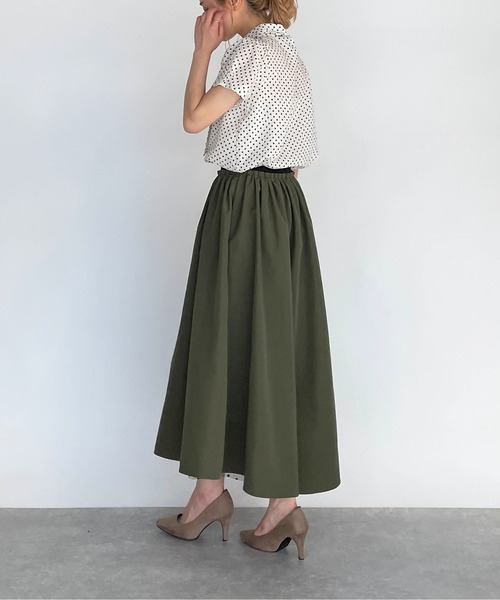 PICCIN（ピッチン）の「サッカードットボウタイブラウス（シャツ/ブラウス・レディース・ブラック/オフホワイト・M）」の10枚目の写真