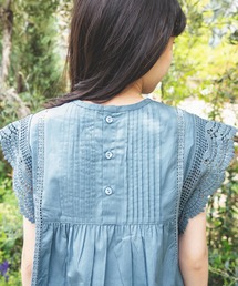 【India】袖レースブラウス