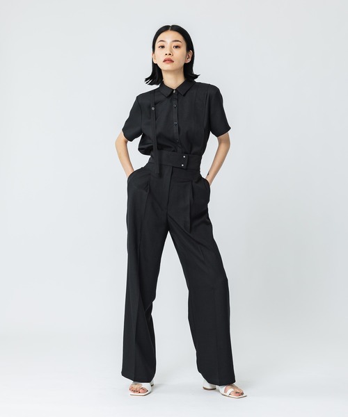高級◎美品★ユナイテッドトウキョウ　リネンライクダブルシャツ　1.4万　春夏　M 高級◎美品☆ユナイテッドトウキョウ リネンライクダブルシャツ