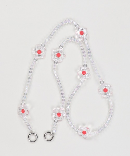 SPINNS（スピンズ）の「【選べるスマホショルダー】フラワーモチーフ ビーズストラップ（スマホグッズ・レディース・イエロー系その他/ブルー系その他/レッド系その他/グリーン系その他・ONESIZE）」の8枚目の写真