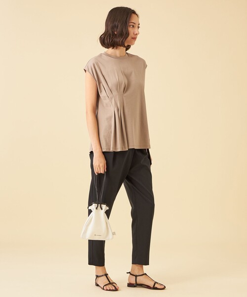 CB CRESTBRIDGE(シービークレストブリッジ)の「ウェザーストレッチラップパンツ(その他パンツ・レディース・ブラック/ライトブルー/ベージュ・M/S)」の5枚目の写真