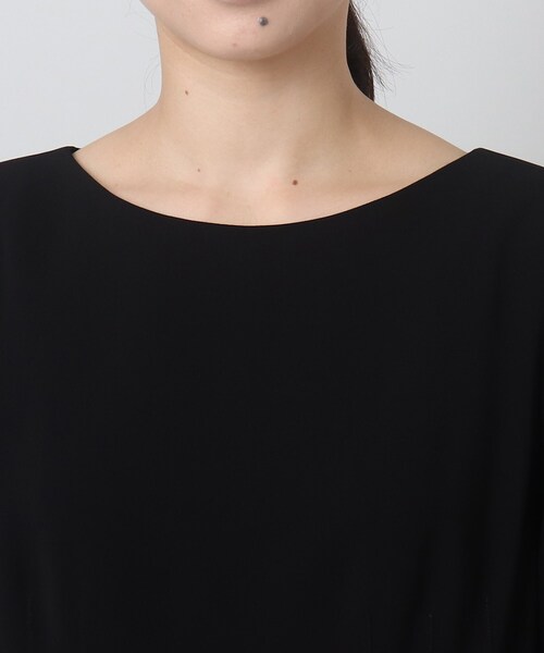 UNTITLED（アンタイトル）の「◆【ママ的シーン＆フォーマルにも】フィット＆フレア きれいめワンピース＜洗える／通勤＞（ワンピース・レディース・ブラック/ネイビー・00/48/44/42/04/01/03/02）」の3枚目の写真