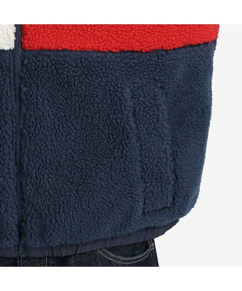 tommy jeans（トミー ジーンズ）の「リバーシブルシェルパジャケット（ブルゾン・メンズ・ホワイト/ネイビー・X-LARGE/LARGE/SMALL/MEDIUM）」の9枚目の写真