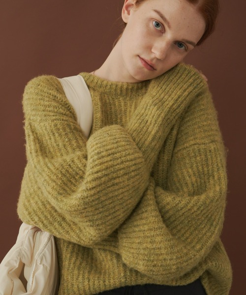 Unitage（ユニテージ）の「2way MIXカラ－ニットカーディガン（カーディガン/ボレロ・レディース・ブラウン/オレンジ/グリーン・FREE）」の3枚目の写真