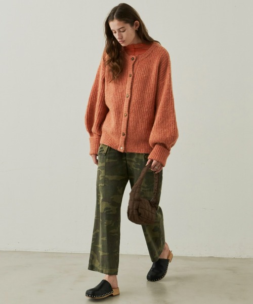 Unitage（ユニテージ）の「2way MIXカラ－ニットカーディガン（カーディガン/ボレロ・レディース・ブラウン/オレンジ/グリーン・FREE）」の20枚目の写真
