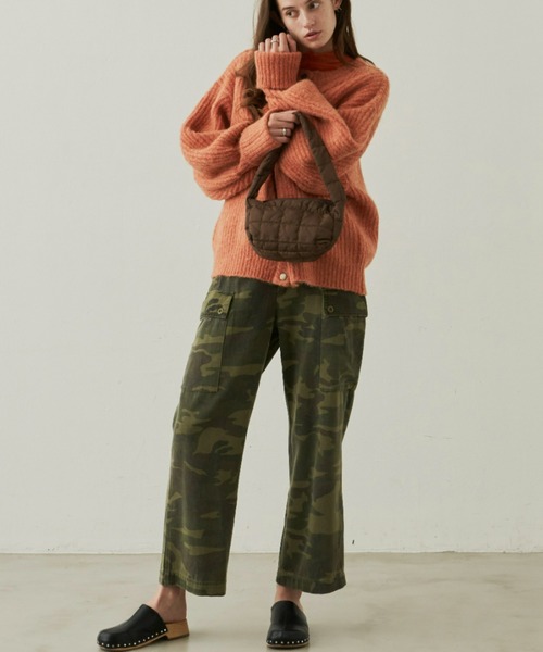 Unitage（ユニテージ）の「2way MIXカラ－ニットカーディガン（カーディガン/ボレロ・レディース・ブラウン/オレンジ/グリーン・FREE）」の21枚目の写真