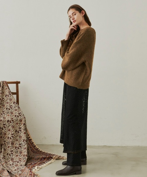 Unitage（ユニテージ）の「2way MIXカラ－ニットカーディガン（カーディガン/ボレロ・レディース・ブラウン/オレンジ/グリーン・FREE）」の12枚目の写真