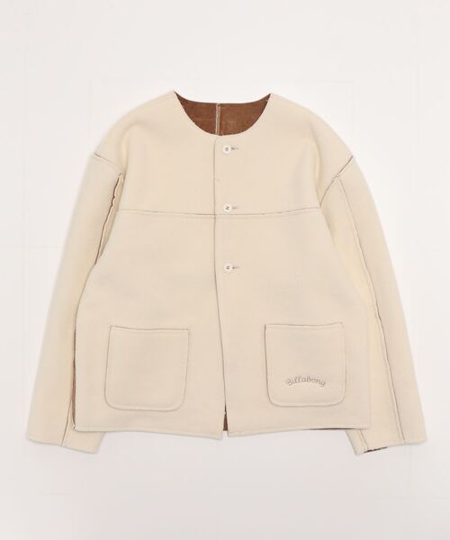 BILLABONG（ビラボン）の「BILLABONG/ビラボン  ビッグシルエット/リバーシブルムートンコート  BC014-755（ムートンコート・レディース・ブラック/ブラウン・M/L）」の21枚目の写真