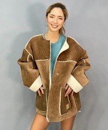 BILLABONG/ビラボン  ビッグシルエット/リバーシブルムートンコート  BC014-755
