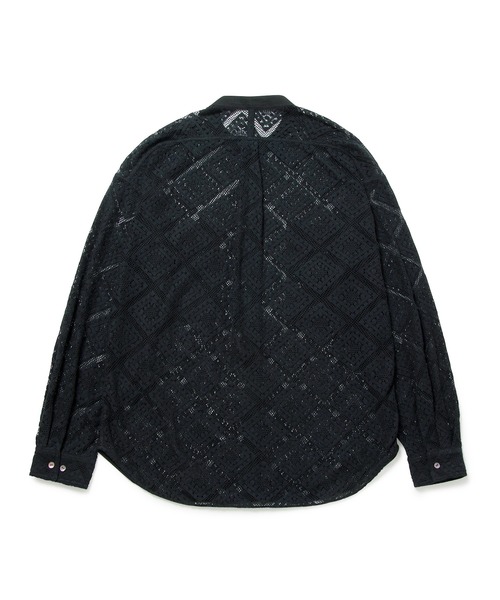 M TO R（ムウトアール）の「［BLOUSE］STANDCOLLAR BIGPOCKET CROCHET L/S SHIRTS（シャツ/ブラウス・レディース・ブラック/キナリ・FREE）」の12枚目の写真