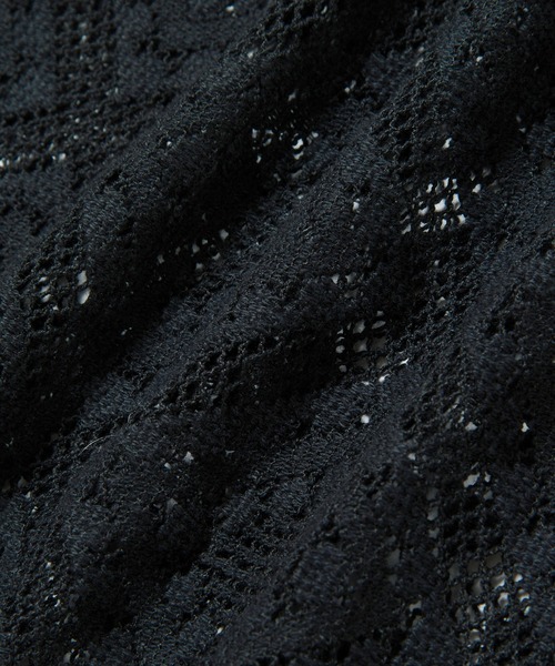 M TO R（ムウトアール）の「［BLOUSE］STANDCOLLAR BIGPOCKET CROCHET L/S SHIRTS（シャツ/ブラウス・レディース・ブラック/キナリ・FREE）」の8枚目の写真