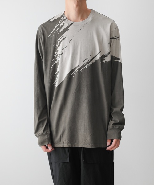ATTACHMENT（アタッチメント）の「59/2コンパクト天竺 プリント L/S 