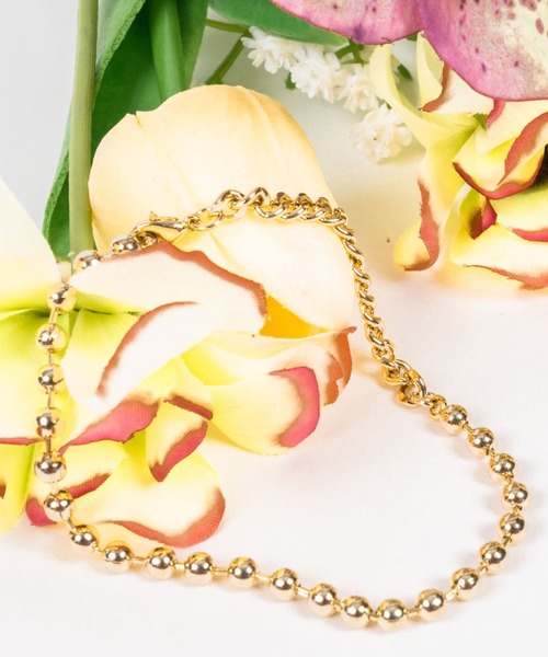 tolene(トレネ)の「ボールチェーンデザインブレスレッド(ネックレス・レディース・A・ONE SIZE)」の8枚目の写真