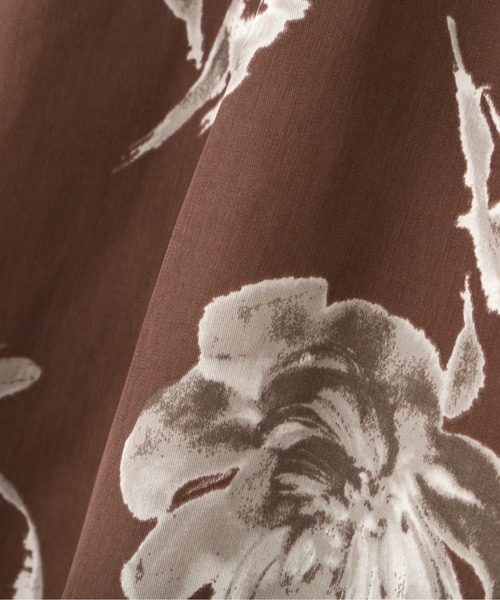 PROPORTION BODY DRESSING（プロポーションボディドレッシング）の「フラワープリントギャザースカート / 1212220914（スカート・レディース・ブラウン/ブラック/グレー・MEDIUM/SMALL）」の21枚目の写真