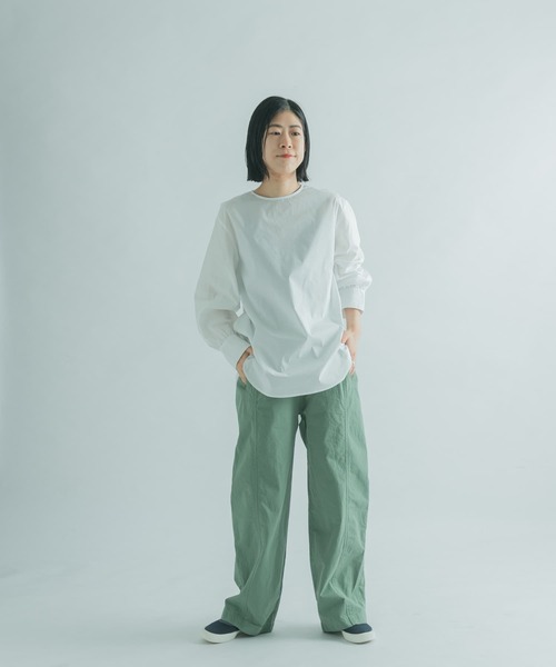 FORK&SPOON（フォークアンドスプーン）の「FORK&SPOON　ミリタリー切替パンツ（その他パンツ・レディース・ベージュ/グリーン・1/2）」の4枚目の写真