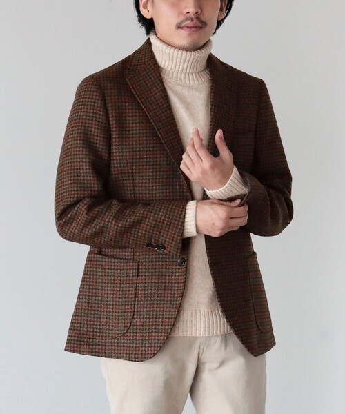 BEAMS HEART（ビームスハート）の「BEAMS HEART / メランジ タートルネック ニット 22AW（ニット/セーター・メンズ・ブラック/ブラウン/オフホワイト/オリーブ・SMALL/MEDIUM/LARGE/X-LARGE）」の6枚目の写真