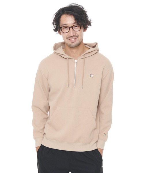 Arnold Palmer（アーノルドパーマー）の「スターモチーフ シェア ハーフジップフーディー（パーカー・レディース・モカ/パープル/ネイビー/アイボリー・XS/S/M/L/LL）」の3枚目の写真