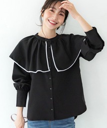 coca（coca） | パイピングカラーブラウス(シャツ/ブラウス)