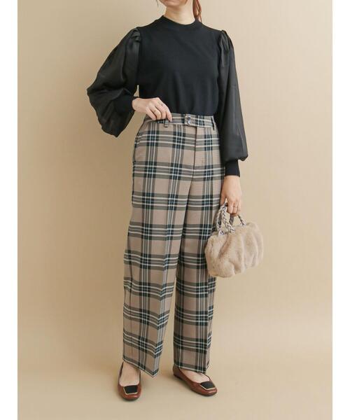 Te chichi(テチチ)の「アソートチェックワイドパンツ(その他パンツ・レディース・モカ/グレー/ベージュ・MEDIUM/SMALL)」の21枚目の写真