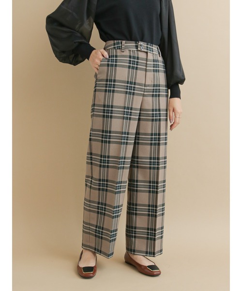 Te chichi(テチチ)の「アソートチェックワイドパンツ(その他パンツ・レディース・モカ/グレー/ベージュ・MEDIUM/SMALL)」の2枚目の写真