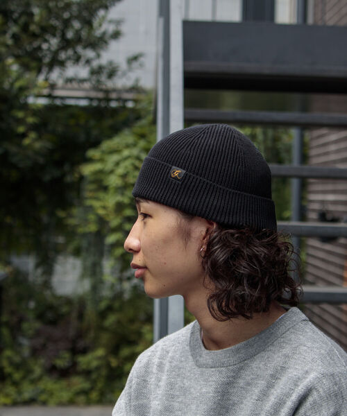GLOSTER（グロスター）の「【GLOSTER/グロスター】抗ピリング リブニットワッチ ニット帽 ニットキャップ（ニットキャップ/ビーニー・メンズ・キナリ/ブラック/グレー/ベージュ/ネイビー/バイオレット/マスタード/オレンジ・FREE）」の17枚目の写真