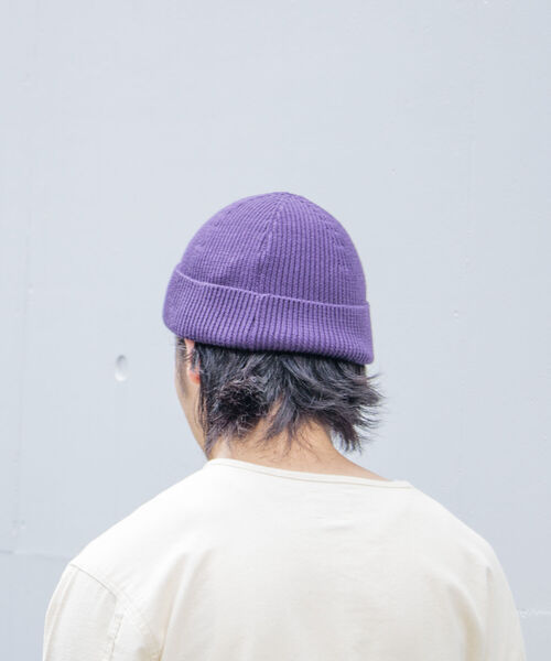 GLOSTER（グロスター）の「【GLOSTER/グロスター】抗ピリング リブニットワッチ ニット帽 ニットキャップ（ニットキャップ/ビーニー・メンズ・キナリ/ブラック/グレー/ベージュ/ネイビー/バイオレット/マスタード/オレンジ・FREE）」の22枚目の写真