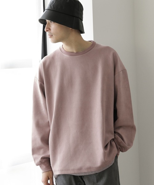LAKOLE(ラコレ)の「スエードレイヤードプルオーバー / 150757(Tシャツ/カットソー・メンズ・ネイビー/グレー/グリーン/サンドグレー/ピンク/オフホワイト/ブルー/ライトグレー/ブルー系1・SMALL/MEDIUM/LARGE/X-LARGE)」の9枚目の写真