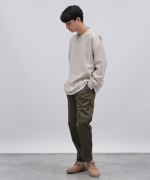 LAKOLE(ラコレ)の「スエードレイヤードプルオーバー / 150757(Tシャツ/カットソー・メンズ・ネイビー/グレー/グリーン/サンドグレー/ピンク/オフホワイト/ブルー/ライトグレー/ブルー系1・SMALL/MEDIUM/LARGE/X-LARGE)」の15枚目の写真