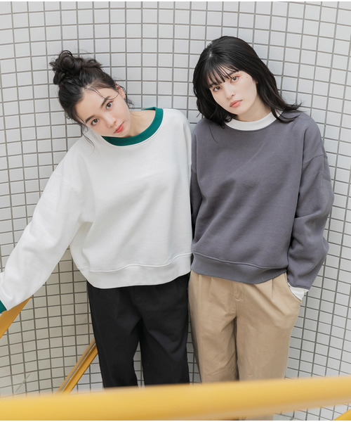 Dita Muaj.（ディータムアージュ）の「【ZOZO限定】Muaj.カラースキーム 裏起毛トレーナー（スウェット・レディース・ホワイト/チャコールグレー/ブラック/ベージュ/ブラウン・M/L）」の12枚目の写真