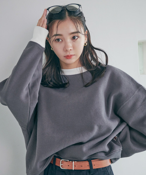 Dita Muaj.（ディータムアージュ）の「【ZOZO限定】Muaj.カラースキーム 裏起毛トレーナー（スウェット・レディース・ホワイト/チャコールグレー/ブラック/ベージュ/ブラウン・M/L）」の17枚目の写真