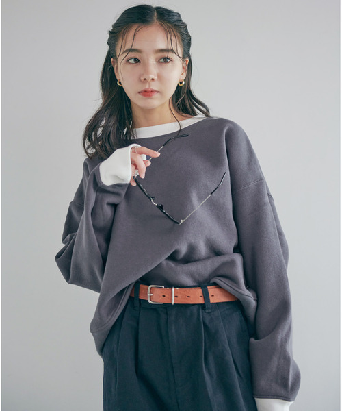 Dita Muaj.（ディータムアージュ）の「【ZOZO限定】Muaj.カラースキーム 裏起毛トレーナー（スウェット・レディース・ホワイト/チャコールグレー/ブラック/ベージュ/ブラウン・M/L）」の22枚目の写真