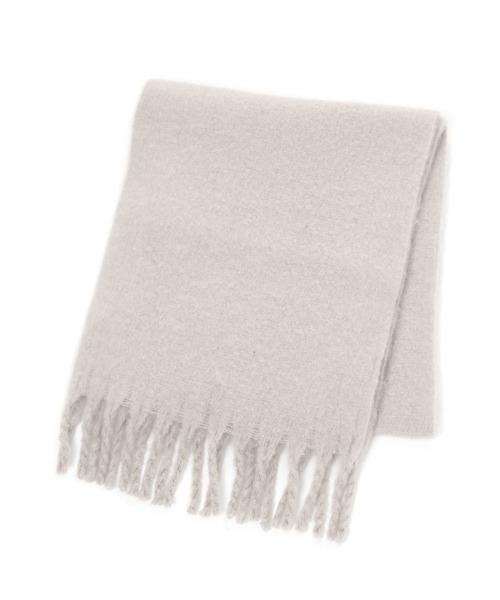 LEPSIM（レプシィム）の「フリンジモチモチストール　294851（ストール/ショール・レディース・ライトグレー/オレンジ/グリーン/アイボリー/ホワイト系その他/ベージュ系その他・ONE SIZE）」の14枚目の写真