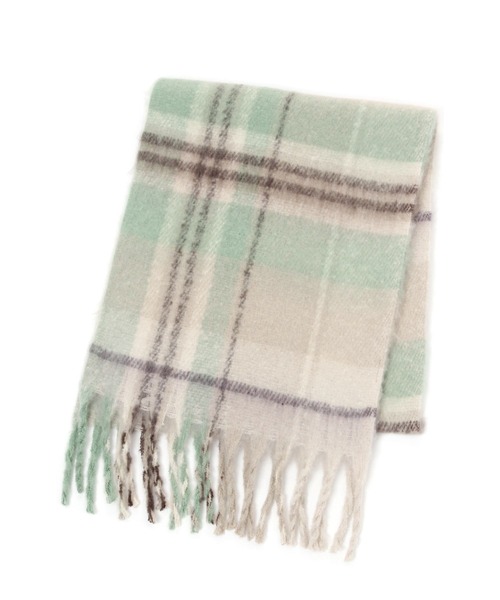 LEPSIM（レプシィム）の「フリンジモチモチストール　294851（ストール/ショール・レディース・ライトグレー/オレンジ/グリーン/アイボリー/ホワイト系その他/ベージュ系その他・ONE SIZE）」の7枚目の写真