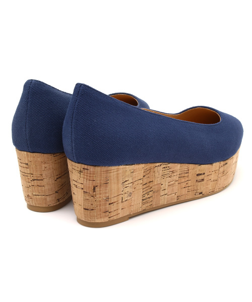 OUTLET（アウトレット）の「【CIAOPANIC TYPY】厚底ポインテッドパンプス（パンプス・レディース・ネイビー・36/38）」の2枚目の写真