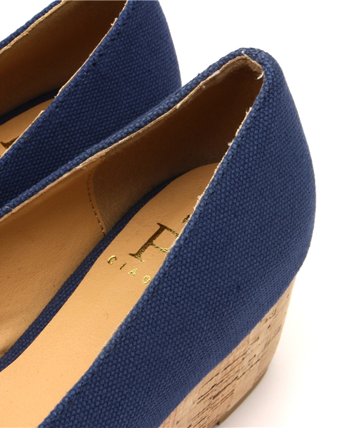 OUTLET（アウトレット）の「【CIAOPANIC TYPY】厚底ポインテッドパンプス（パンプス・レディース・ネイビー・36/38）」の5枚目の写真