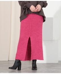 Settimissimo | ブークレフロントスリットニットスカート(スカート)